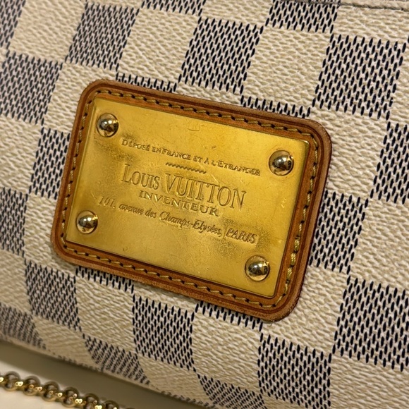 Louis Vuitton DAMIER AZUR EVA Pochette with leather strap - Picture 9 of 16